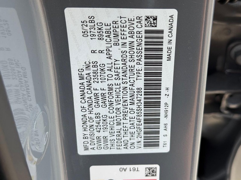 Honda Civic Sedan Hybrid Vehicle Image 17