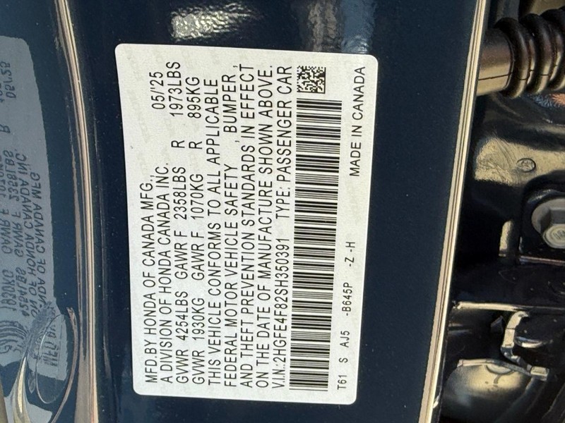Honda Civic Sedan Hybrid Vehicle Image 18