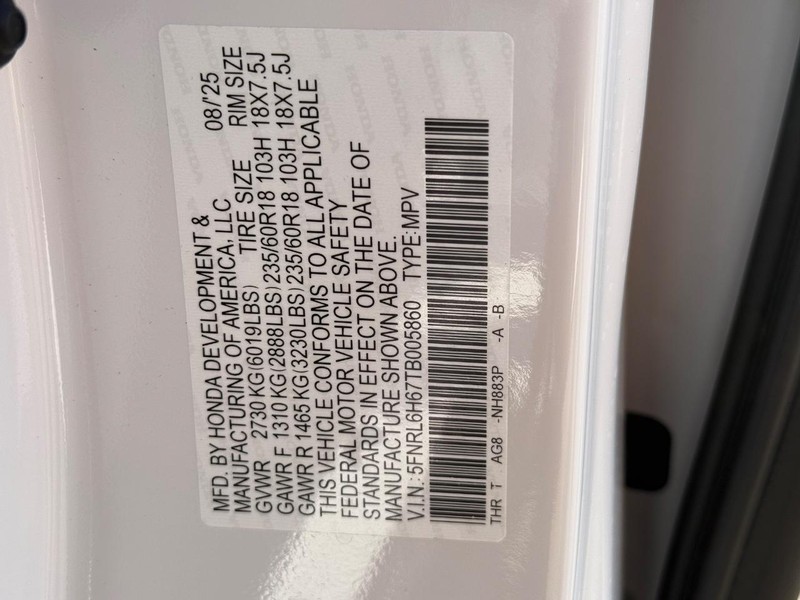 Honda Odyssey Vehicle Image 18