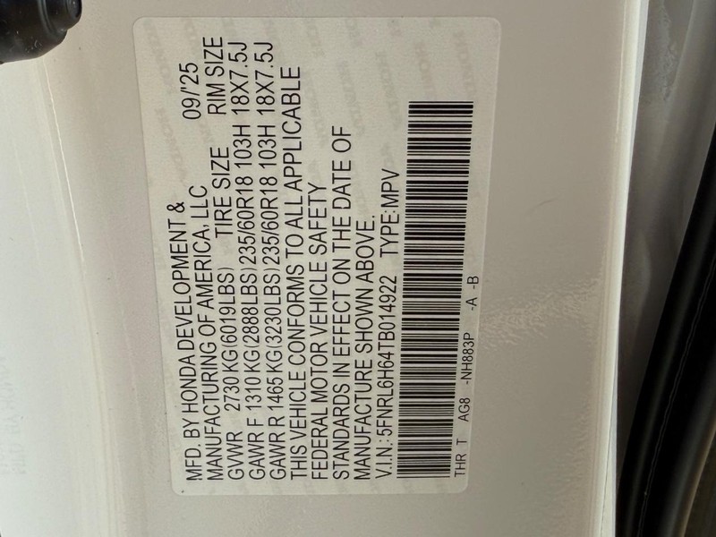 Honda Odyssey Vehicle Image 18