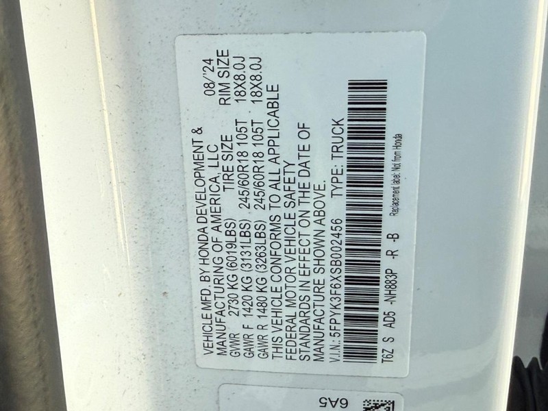 Honda Ridgeline Vehicle Image 25