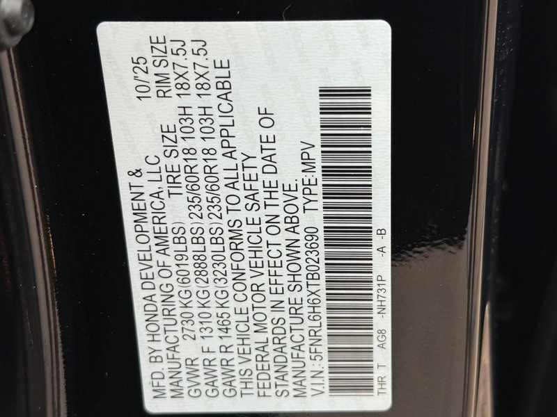 Honda Odyssey Vehicle Image 18
