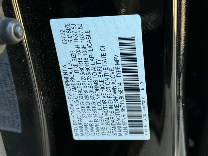 Honda Odyssey Vehicle Image 22