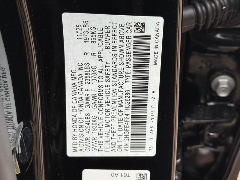 Honda Civic Sedan Hybrid Vehicle Image 17