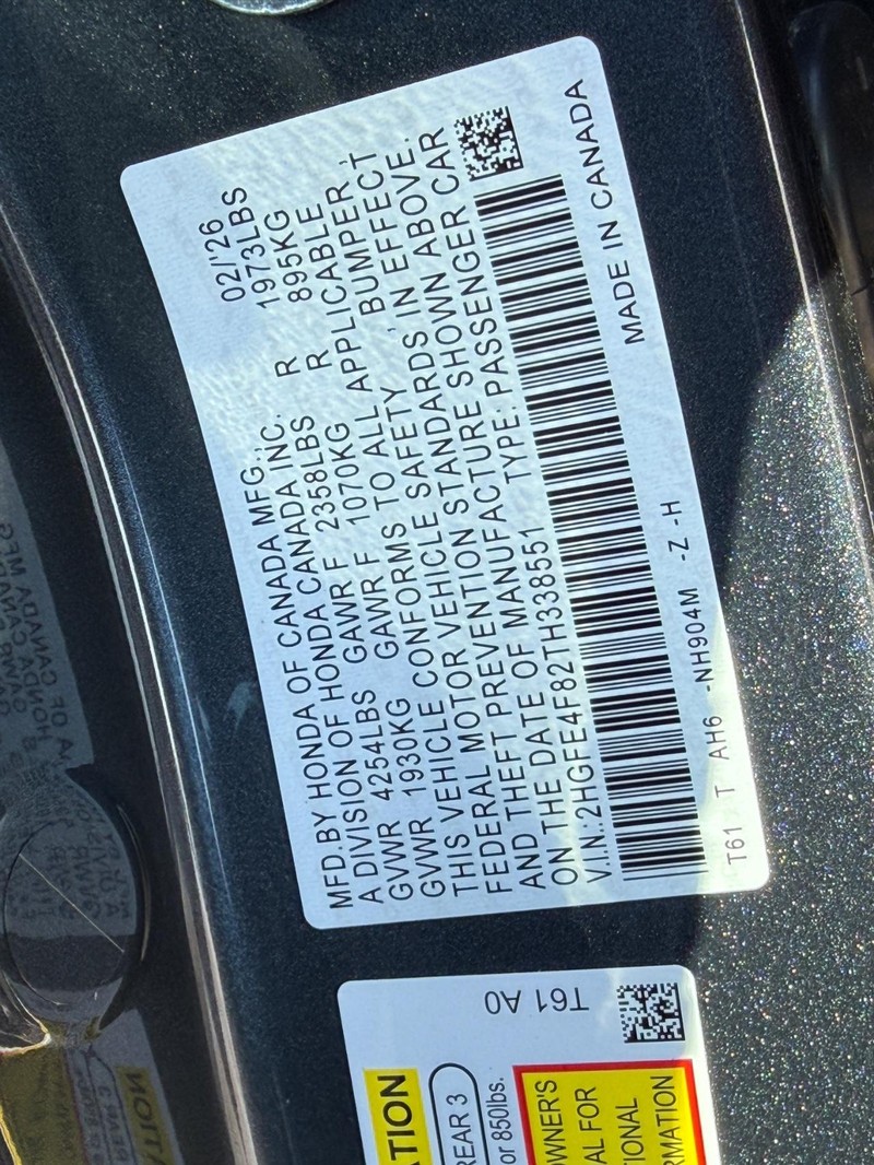 Honda Civic Sedan Hybrid Vehicle Image 22