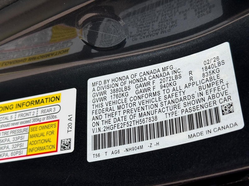 Honda Civic Sedan Vehicle Image 22