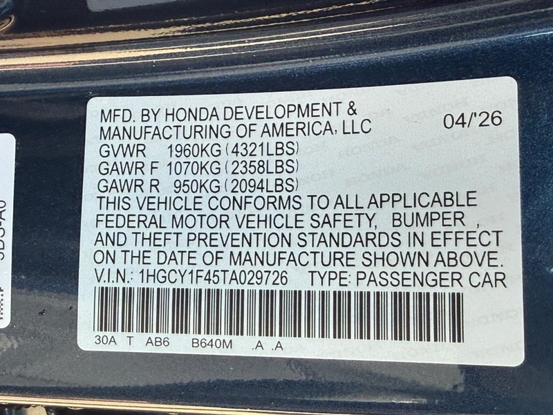 Honda Accord Sedan Vehicle Image 20