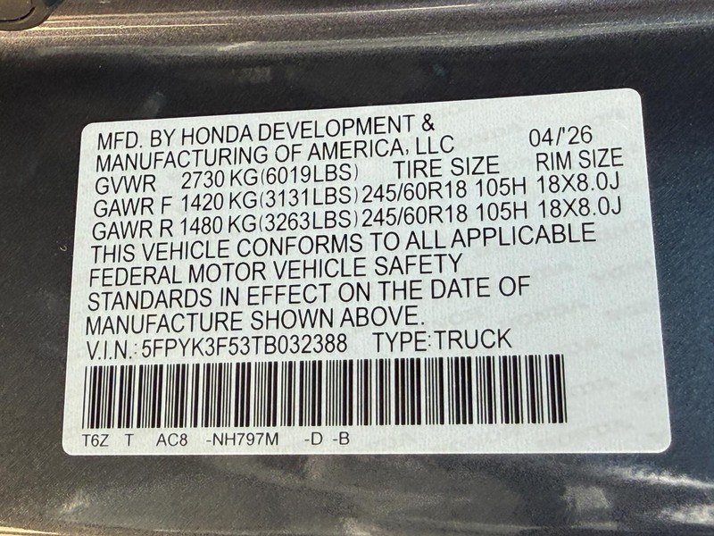 Honda Ridgeline Vehicle Image 20