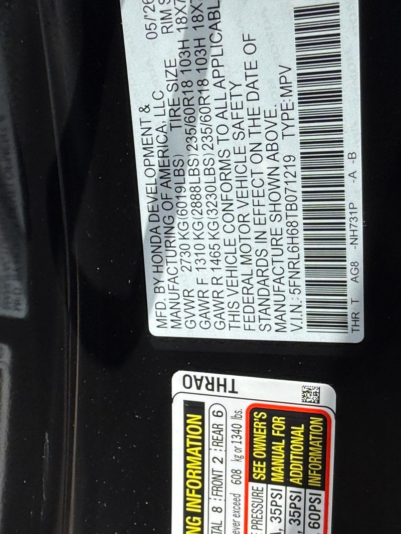 Honda Odyssey Vehicle Image 23