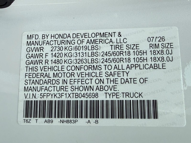 Honda Ridgeline Vehicle Image 19