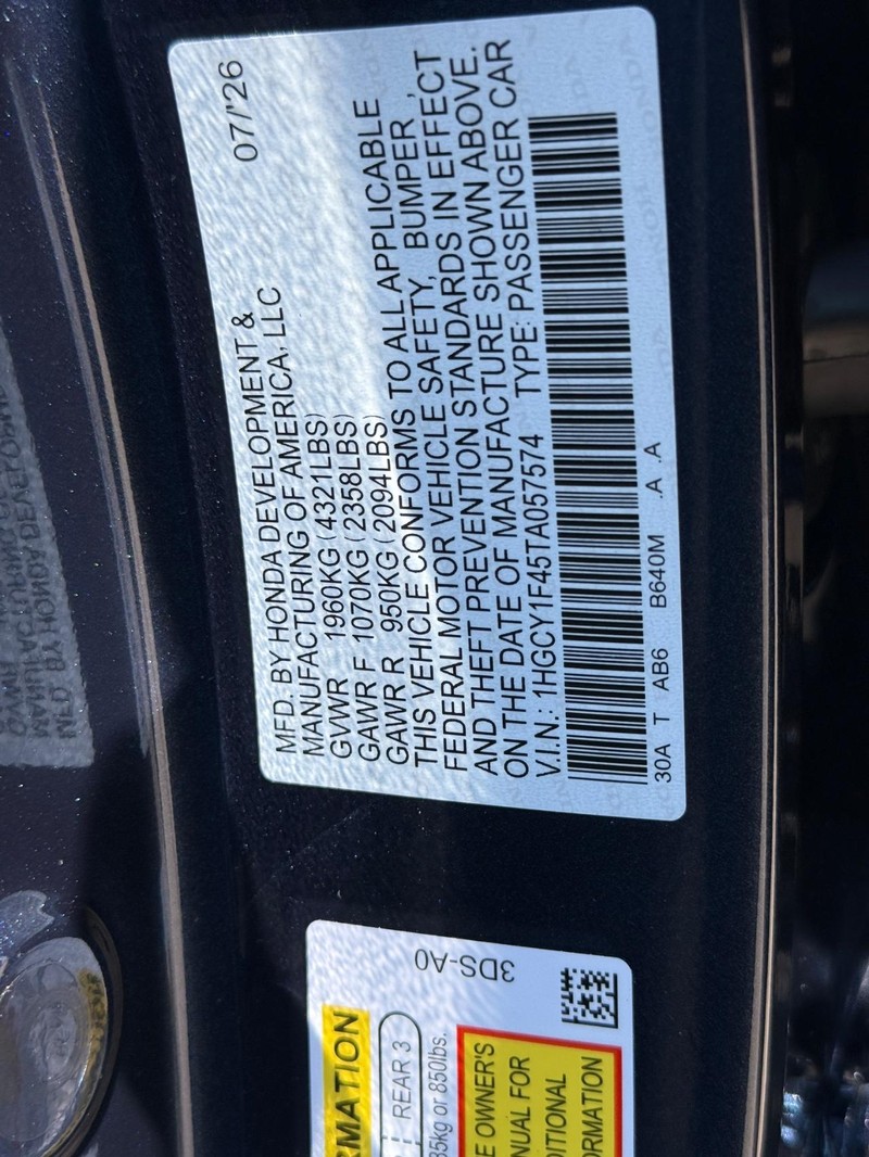 Honda Accord Sedan Vehicle Image 21