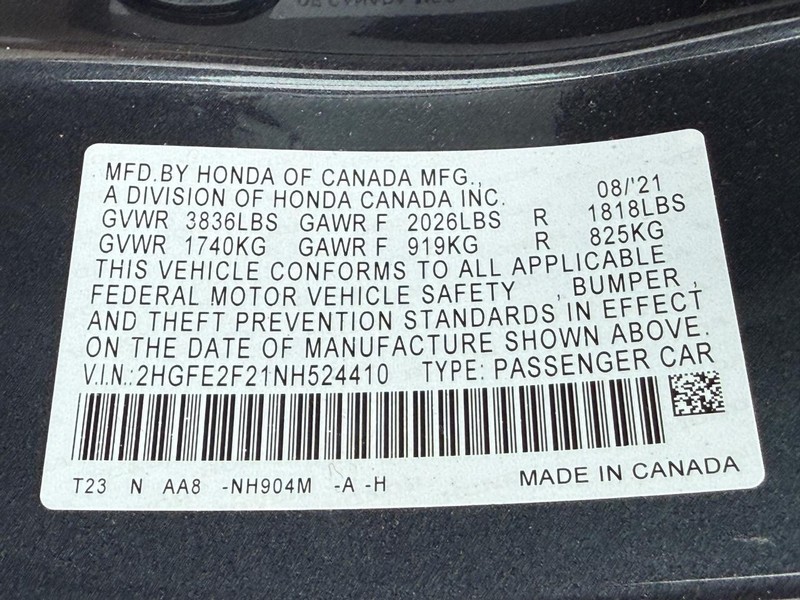 Honda Civic Sedan Vehicle Full-screen Gallery Image 25