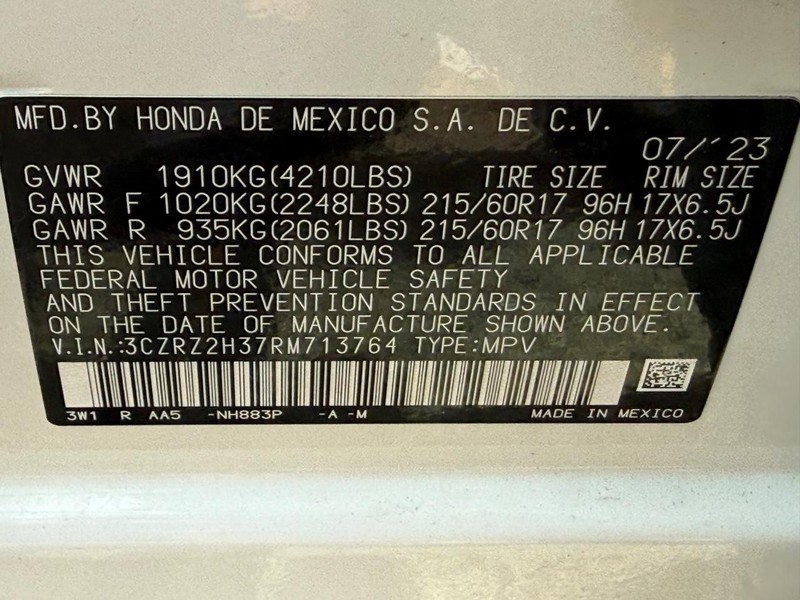 Honda HR-V Vehicle Full-screen Gallery Image 19