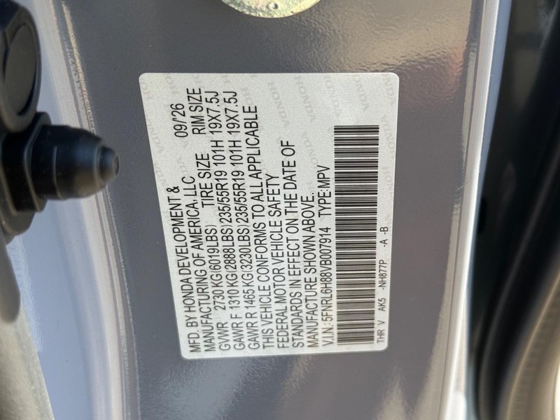 Honda Odyssey Vehicle Image 19