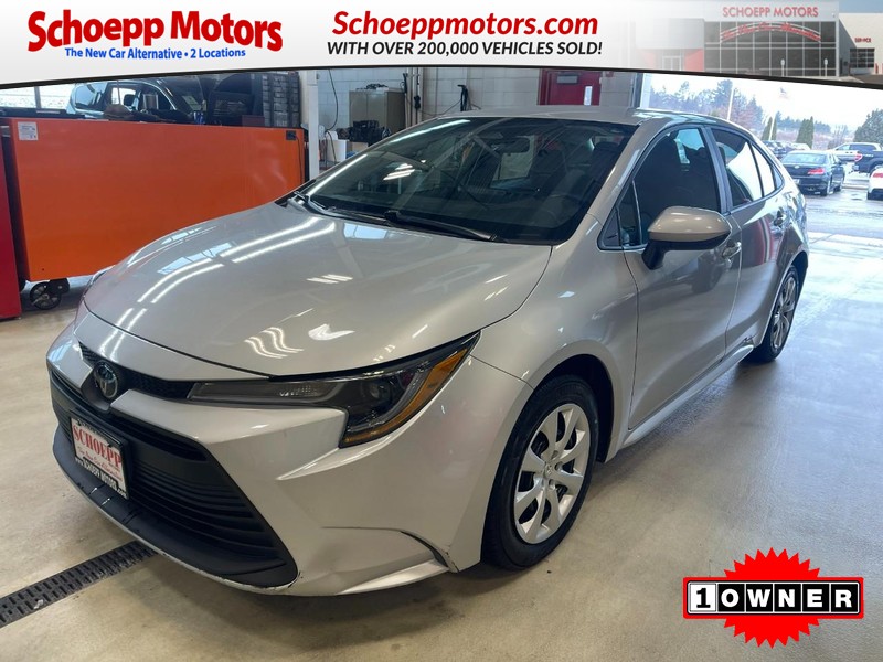 Classic Silver Metallic 2024 Toyota Corolla LE FWD Sedan Front-Wheel Drive Continuously Variable Transmission