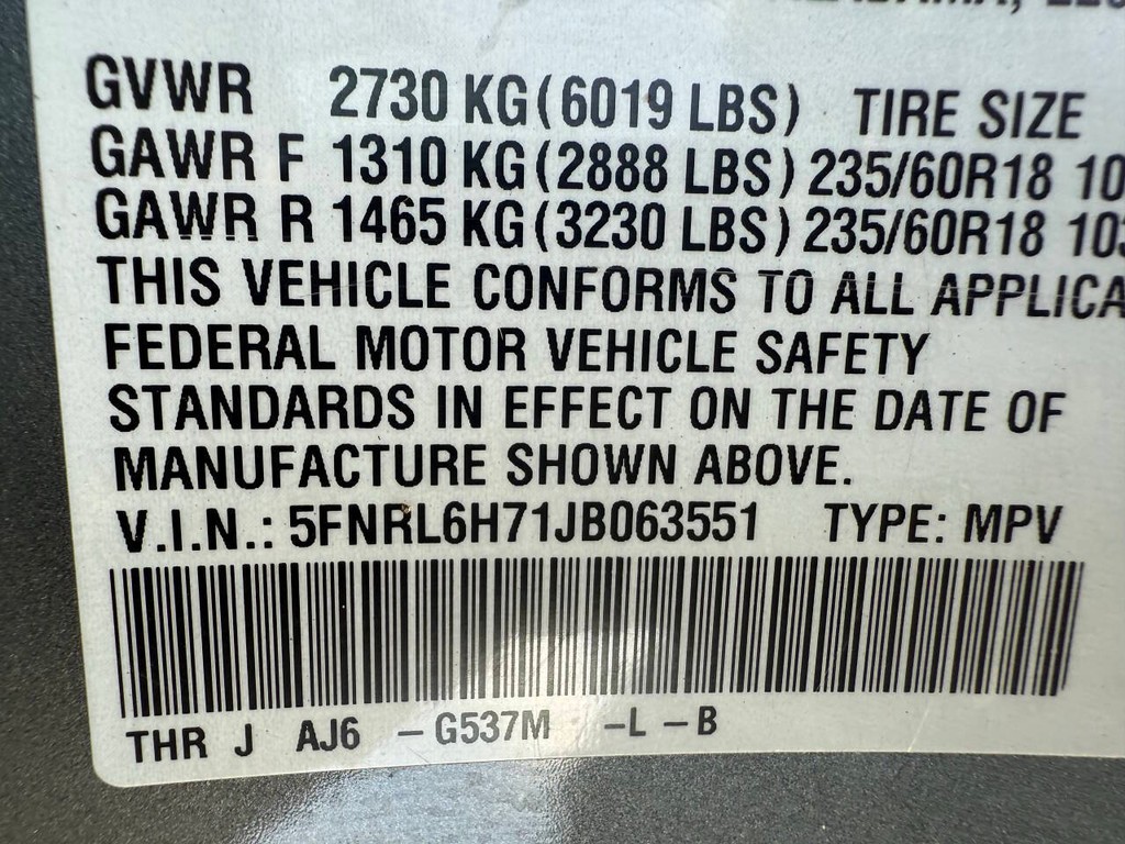 Honda Odyssey Vehicle Full-screen Gallery Image 36