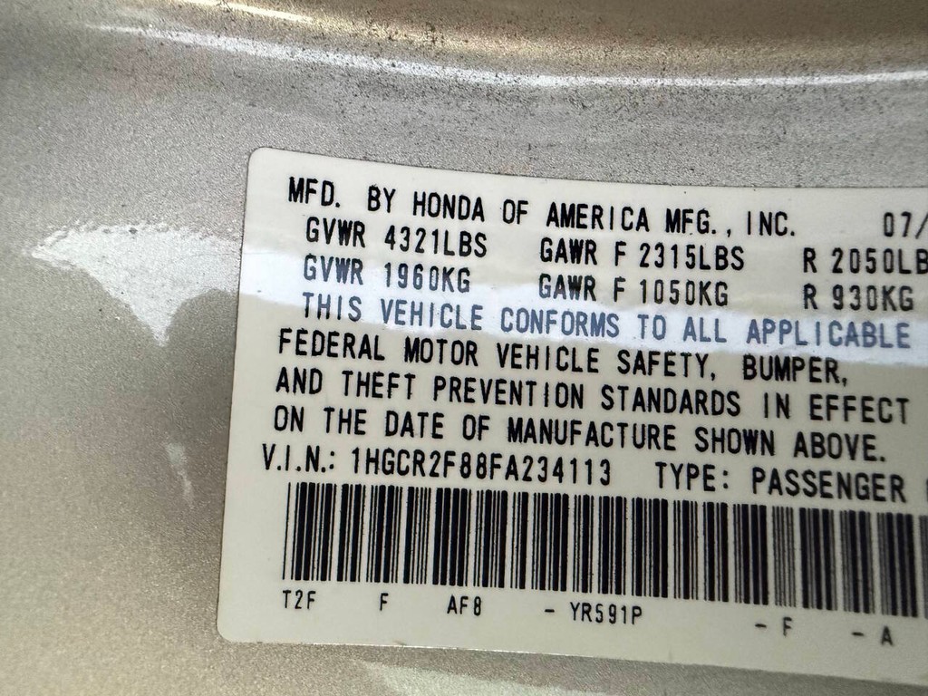 Honda Accord Sedan Vehicle Full-screen Gallery Image 34