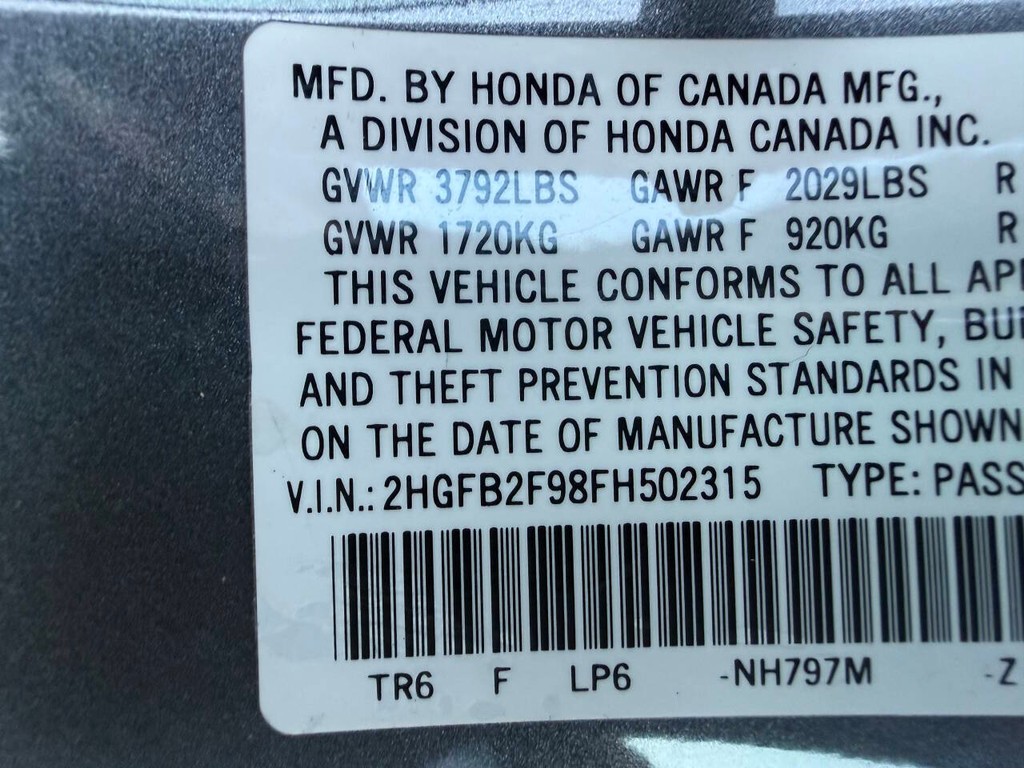 Honda Civic Sedan Vehicle Full-screen Gallery Image 36