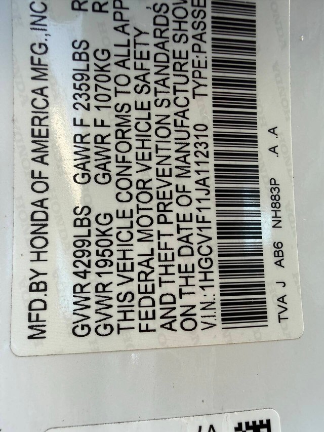 Honda Accord Sedan Vehicle Full-screen Gallery Image 33