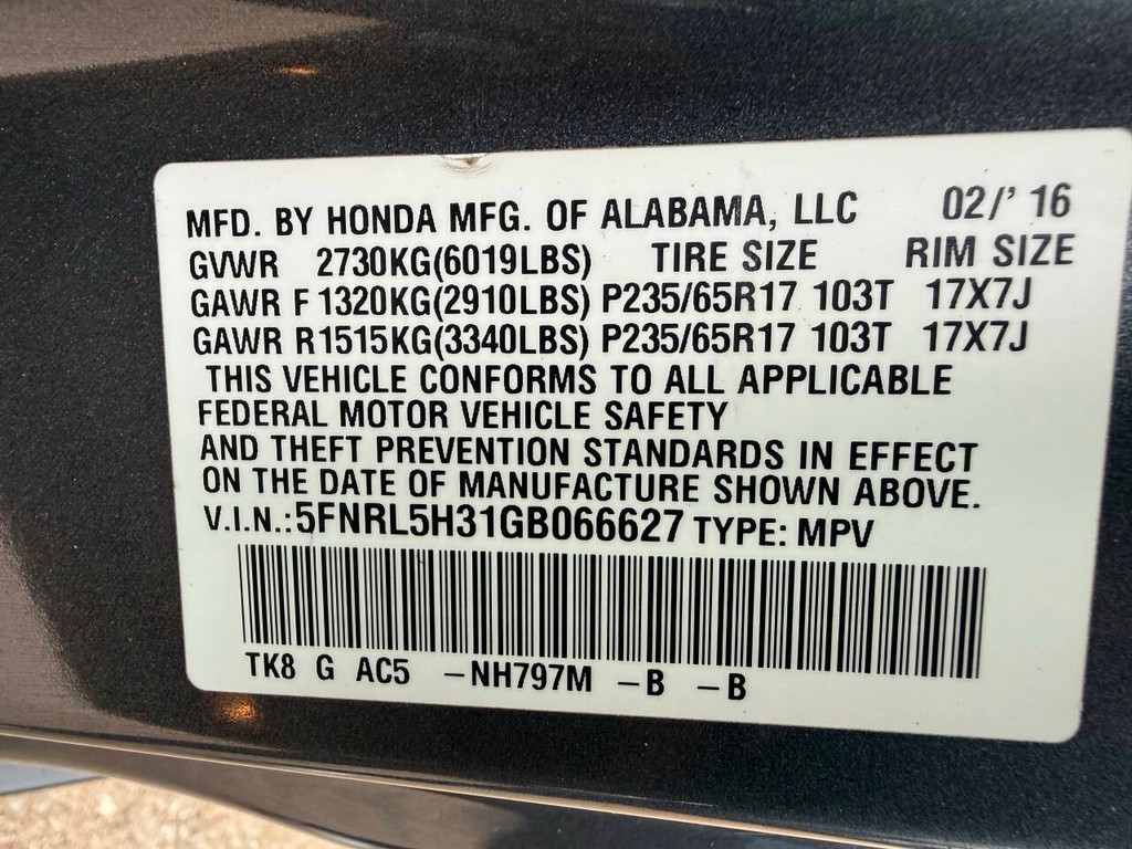 Honda Odyssey Vehicle Full-screen Gallery Image 34