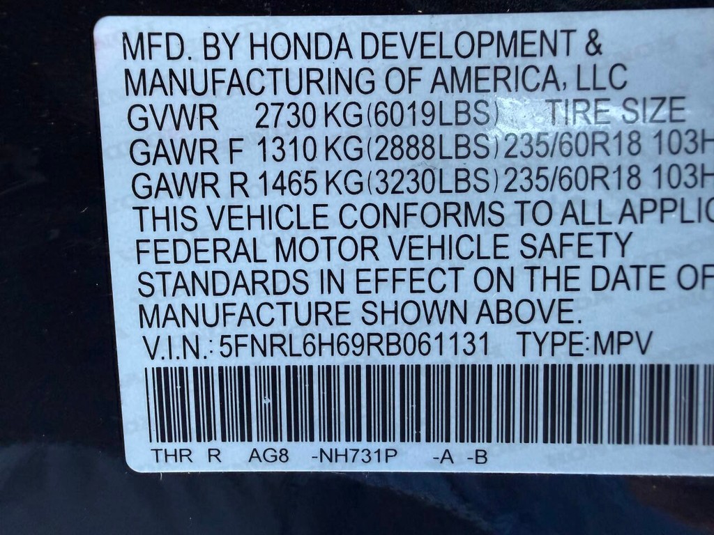 Honda Odyssey Vehicle Full-screen Gallery Image 30