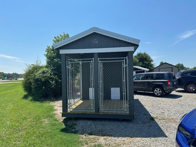 more details - twin city barns run dog kennel