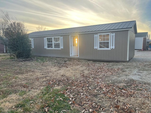 Twin City Barns Painted Cabin 14x44 - Paragould AR