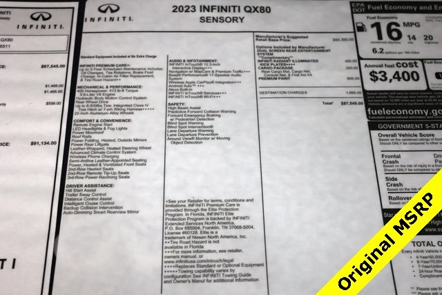 INFINITI QX80 Thumbnail Image 99