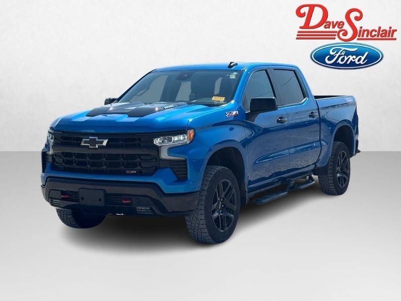 Glacier Blue Metallic 2024 Chevrolet Silverado 1500 Pickup Truck Four-Wheel Drive Automatic