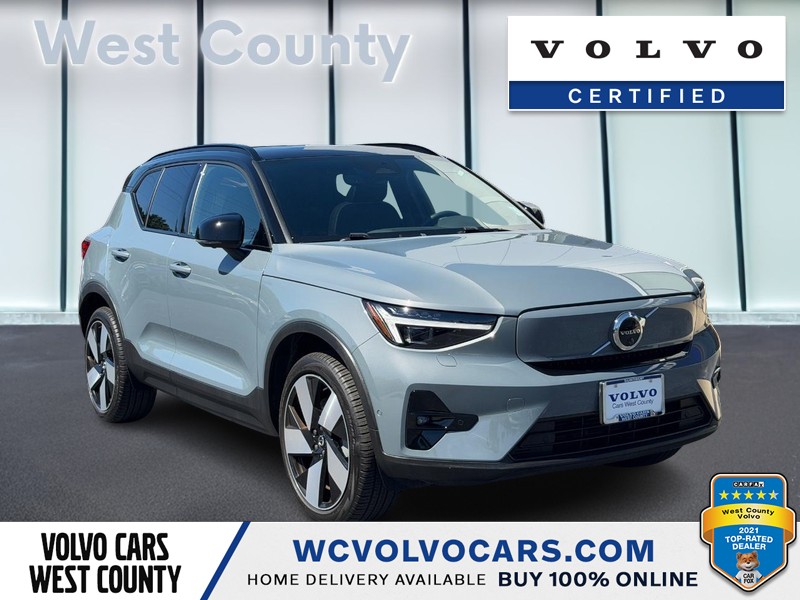 Gray Metallic 2023 Volvo XC40 Recharge Twin Ultimate eAWD SUV / Crossover All-Wheel Drive 1-Speed Automatic
