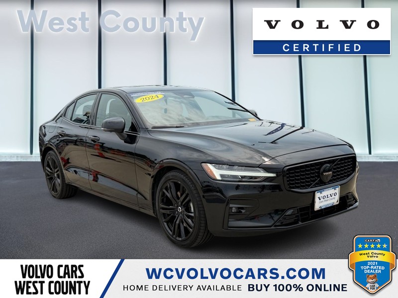 Onyx Black Metallic 2024 Volvo S60 Sedan Front-Wheel Drive Automatic
