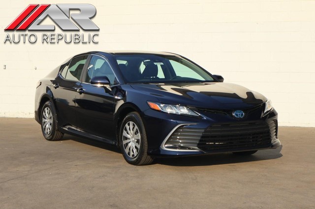 2021 Toyota Camry Hybrid LE w/blind spot monitor & rear cross traffic alert at Auto Republic in Fullerton CA
