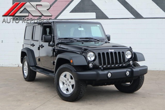 2017 Jeep Wrangler Unlimited Sport 4x4 w/sport package 24s & freedom top at Auto Republic in Fullerton CA