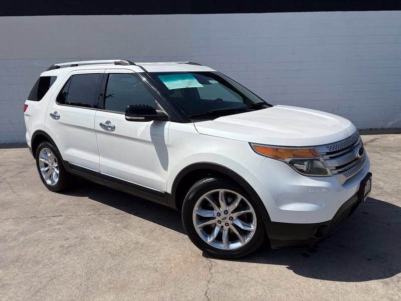 White Platinum Clearcoat Metallic 2014 Ford Explorer SUV / Crossover Front-Wheel Drive Automatic