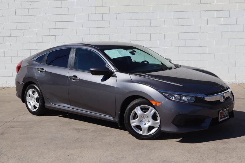 Gray (Modern Steel Metallic) 2017 Honda Civic Sedan Front-Wheel Drive Continuously Variable Transmission