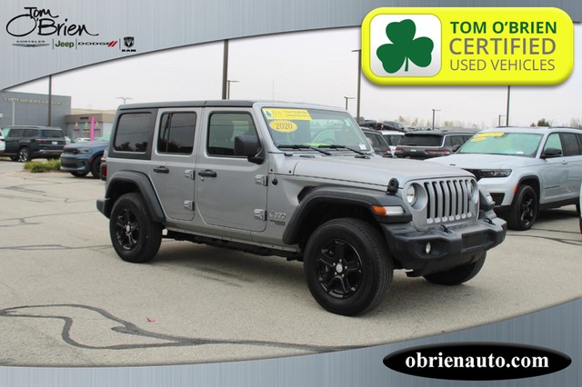 2020 Jeep Wrangler Unlimited Sport S at Tom O'Brien Chrysler Jeep Dodge Ram in Indianapolis IN