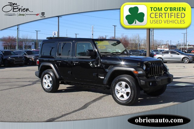 2021 Jeep Wrangler Sport S at Tom O'Brien Chrysler Jeep Dodge Ram in Indianapolis IN