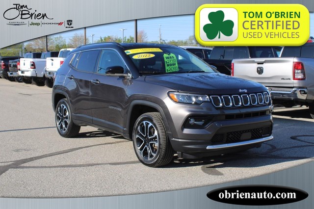 2022 Jeep Compass 4WD Limited at Tom O'Brien Chrysler Jeep Dodge Ram in Indianapolis IN