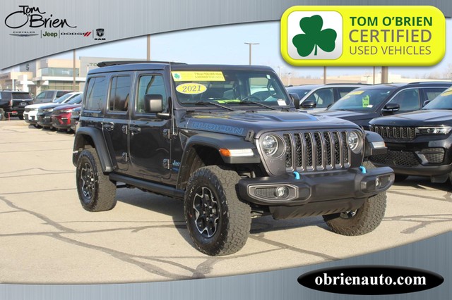 2021 Jeep Wrangler 4xe Unlimited Rubicon at Tom O'Brien Chrysler Jeep Dodge Ram in Indianapolis IN