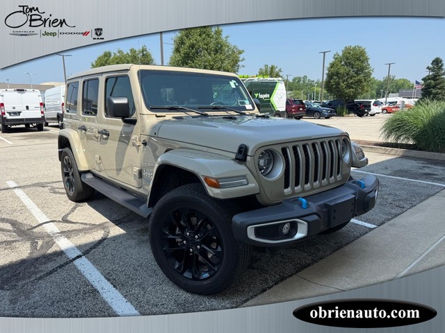 2022 Jeep Wrangler 4xe Unlimited Sahara at Tom O'Brien Chrysler Jeep Dodge Ram in Indianapolis IN
