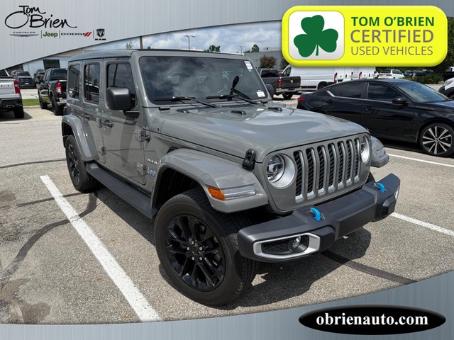 2022 Jeep Wrangler 4xe Unlimited Sahara at Tom O'Brien Chrysler Jeep Dodge Ram in Indianapolis IN