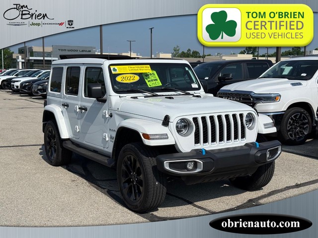 2022 Jeep Wrangler 4xe Unlimited Sahara at Tom O'Brien Chrysler Jeep Dodge Ram in Indianapolis IN