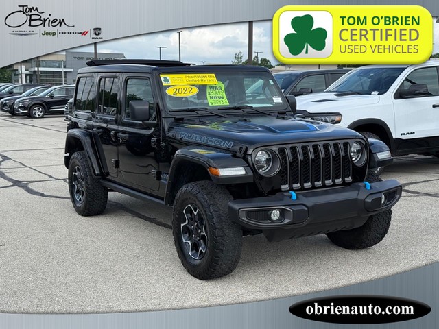 2022 Jeep Wrangler 4xe Unlimited Rubicon at Tom O'Brien Chrysler Jeep Dodge Ram in Indianapolis IN