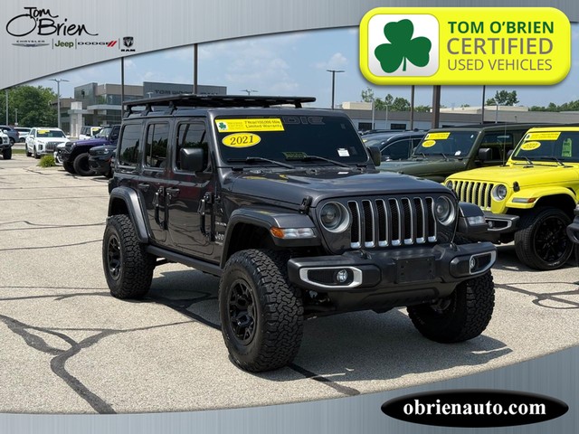 2021 Jeep Wrangler Sahara at Tom O'Brien Chrysler Jeep Dodge Ram in Indianapolis IN