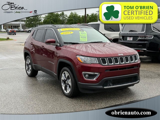 2021 Jeep Compass 4WD Limited at Tom O'Brien Chrysler Jeep Dodge Ram in Indianapolis IN