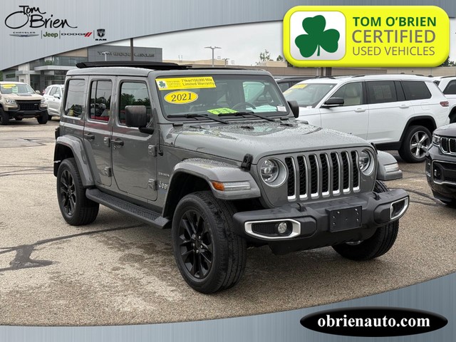 2021 Jeep Wrangler 4xe Unlimited Sahara at Tom O'Brien Chrysler Jeep Dodge Ram in Indianapolis IN