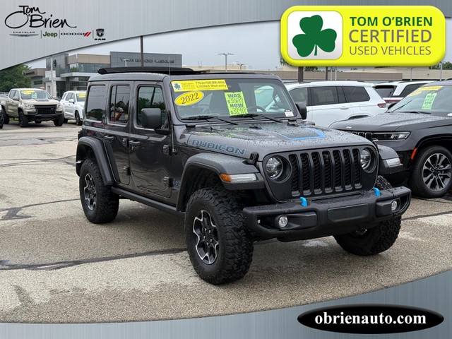 2022 Jeep Wrangler 4xe Unlimited Rubicon at Tom O'Brien Chrysler Jeep Dodge Ram in Indianapolis IN