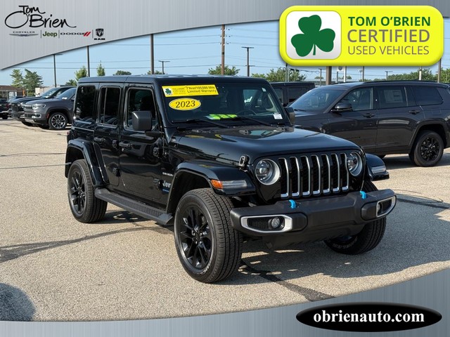 2023 Jeep Wrangler 4xe Sahara at Tom O'Brien Chrysler Jeep Dodge Ram in Indianapolis IN