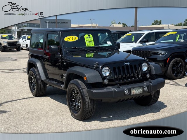 2018 Jeep Wrangler JK Sport S at Tom O'Brien Chrysler Jeep Dodge Ram in Indianapolis IN