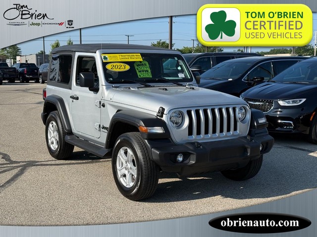 2023 Jeep Wrangler Sport S at Tom O'Brien Chrysler Jeep Dodge Ram in Indianapolis IN